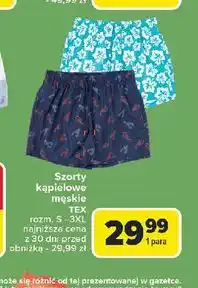 Carrefour Szorty kąpielowe męskie s-3xl Tex oferta