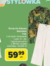 Carrefour Koszula damska lniana rozm. s-xl Tex oferta