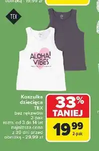 Carrefour Koszulka dziewczeca 3-14 lat Tex oferta