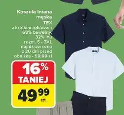 Carrefour Koszula męska lniana s-xxl Tex oferta