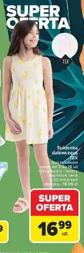 Carrefour Sukienka dziewczęca 3-14 lat Tex oferta