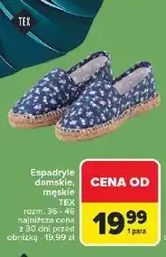 Carrefour Espadryle męskie 36-46 Tex oferta