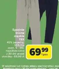 Carrefour Spodnie lniane s-3xl Tex oferta