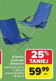 Carrefour Krzesełko plażowe składane oferta