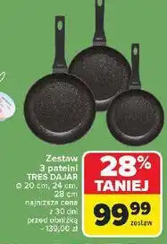 Carrefour Komplet patelni tres 20 + 24 28 cm Dajar oferta