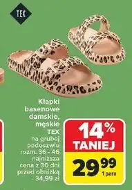 Carrefour Klapki basenowe męskie Tex oferta