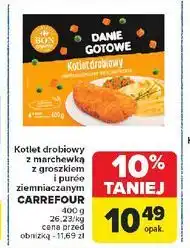 Carrefour Kotlet drobiowe de volaille z puree ziemniaczanym Carrefour Bon Appetit! oferta