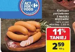 Carrefour Kiełbasa parówkowa Nasza Wędzarnia Carrefour oferta