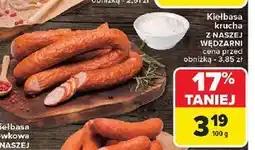 Carrefour Kiełbasa krucha Nasza Wędzarnia Carrefour oferta