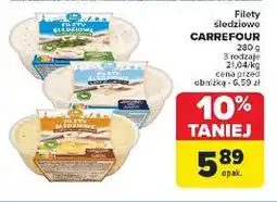 Carrefour Filety śledziowe w sosie musztardowym Carrefour oferta