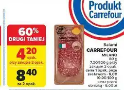 Carrefour Salami milano plasterki Carrefour Targ Świeżości oferta