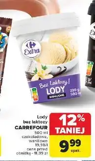 Carrefour Lody waniliowe bez laktozy Carrefour Extra oferta
