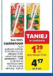 Carrefour Sok jabłko-gruszka Carrefour Classic oferta