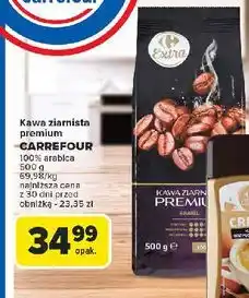 Carrefour Kawa ziarnista premium Carrefour Extra oferta