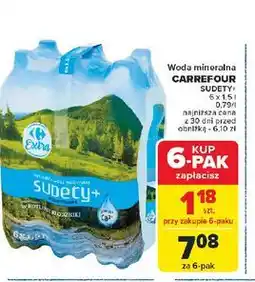 Carrefour Woda naturalna niegazowana Carrefour Sudety+ oferta