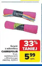 Carrefour Ściereczki z mikrofibry Carrefour oferta