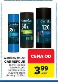 Carrefour Worki na śmieci 120 l strong Carrefour oferta