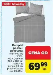 Carrefour Komplet pościeli bawełnianej 220 x 200 + 2x 70 80 cm Detexpol oferta