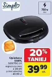Carrefour Opiekacz ssm750-24 Simpl oferta