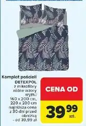 Carrefour Komplet pościeli bawełnianej 3075a/200 x 220 + 2 70 80 cm Detexpol oferta