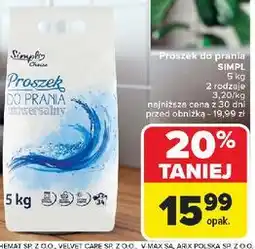 Carrefour Proszek do prania uniwesalny Simpl oferta