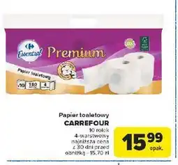 Carrefour Papier toaletowy premium Carrefour Essential oferta