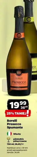 Netto Wino półwytrawne Borelli Prosecco Spumante oferta