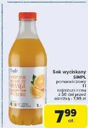 Carrefour Sok pomarańczowy Simpl oferta