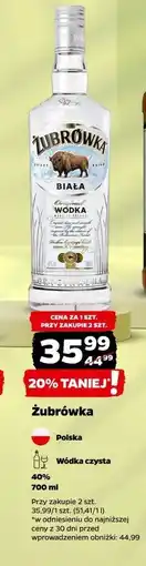 Netto Wódka Żubrówka Biała 0.7L oferta