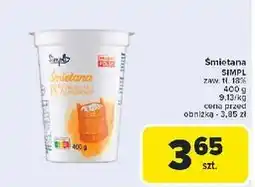 Carrefour Śmietana 18% Simpl oferta