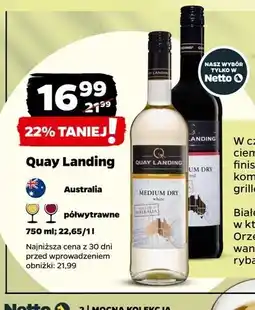 Netto Wino Quay Landing Colombard Chardonnay Semi Dry oferta