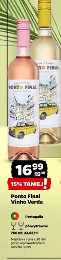 Netto Wino półwytrawne Ponto Final Vinho Verde oferta