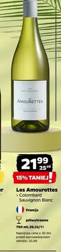 Netto Wino półwytrawne merlot Les Amourettes oferta