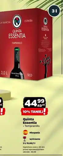 Netto Wino Quinta Essentia Tempranillo Seco oferta