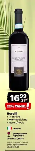 Netto Wino Borelli Nero D'avola Sicilia oferta