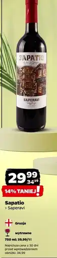 Netto Wino Sapatio Saperavi oferta