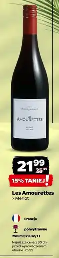 Netto Wino półwytrawne merlot Les Amourettes oferta