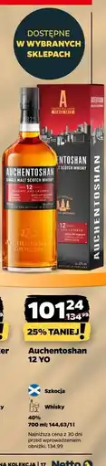 Netto Whisky karton Auchentoshan 12 Yo oferta