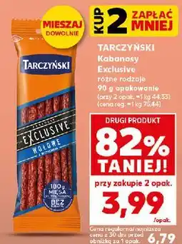 Kaufland Kabanosy wołowe Tarczyński Kabanos Exclusive oferta