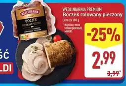 ALDI Boczek rolowany pieczony Wędliniarnia Premium oferta