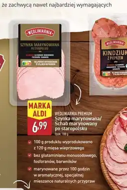 ALDI Schab marynowany po staropolsku Wędliniarnia Premium oferta