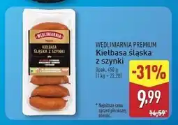 ALDI Kiełbasa śląska z szynki Wędliniarnia Premium oferta