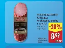 ALDI Kiełbasa krakowska z szynki sucha Wędliniarnia Premium oferta