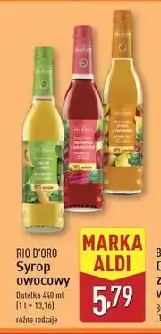 ALDI Syrop mango z ananasem Rio D'oro oferta