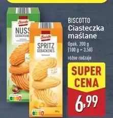 ALDI Ciastka kruche z nadzieniem orzechowym Biscotto oferta