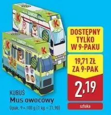 ALDI Mus jabłko truskawka marchew Kubuś Baby oferta