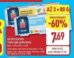 ALDI Tuńczyk jednolity w sosie własnym Golden Seafood oferta