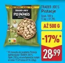 ALDI Pistacje kalifornijskie Trader Joe's oferta
