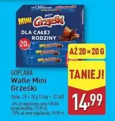 ALDI Wafelek kakaowy Grześki Mini oferta