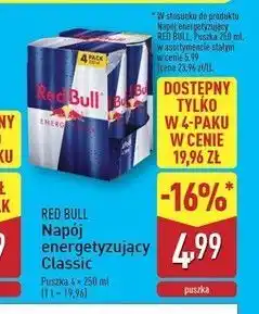 ALDI Napój energetyczny Red Bull oferta